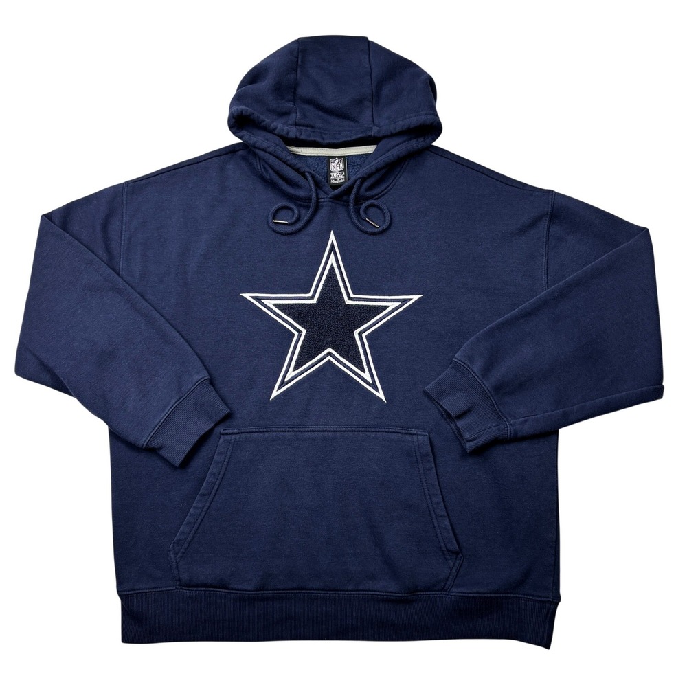NFL Dallas Cowboys Hoodie Navy‎ Blue Forever 21 Star Logo Pullover Mens Medium